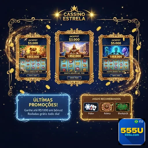 Imagem do site 555u mostrando a página inicial com design moderno e informações sobre produtos e serviços.